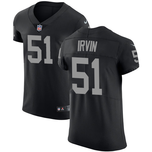 Nike Raiders #51 Bruce Irvin Black Team Color Men's Stitched NFL Vapor Untouchable Elite Jersey